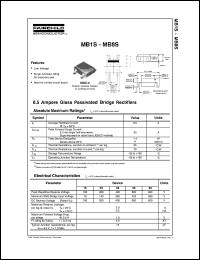 MB6S datasheet:  0.5 Ampere Glass Passivated Bridge Rectifiers MB6S