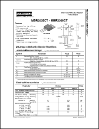 MBR2060CT datasheet:  20 Ampere Schottky Barrier Rectifiers MBR2060CT