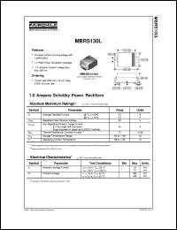 MBRS130L datasheet:  Schottky Power Rectifier MBRS130L