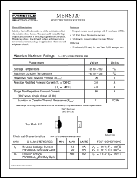 MBRS320 datasheet:  Schottky Power Rectifier MBRS320