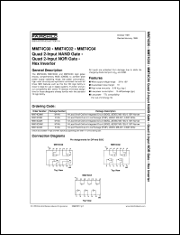 MM74C04M datasheet:  Hex Inverter MM74C04M