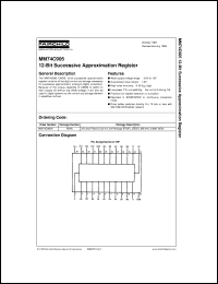 MM74C905CW datasheet:  12-Bit Successive Approximation Register MM74C905CW