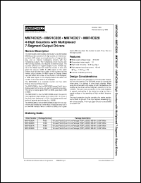 MM74C928N datasheet:  4-Digit Counters with Multiplexed 7-Segment Output Drivers MM74C928N