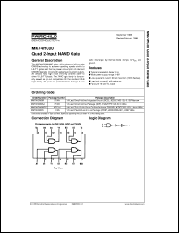 MM74HC00MX datasheet:  Quad 2-Input NAND Gate MM74HC00MX