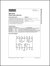 MM74HC08MTCX datasheet:  Quad 2-Input AND Gate MM74HC08MTCX