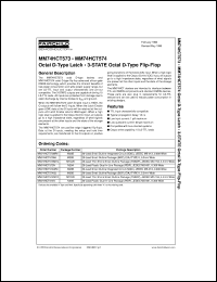 MM74HCT574SJX datasheet:  3-STATE Octal D-Type Flip-Flop MM74HCT574SJX