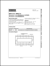 MM82C19WM datasheet:  16-Line to 1-Line Multiplexer MM82C19WM