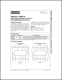 MM88C30MX datasheet:  Dual Differential Line Driver MM88C30MX