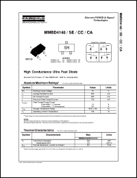 MMBD4148CC datasheet:  High Conductance Ultra Fast Diode MMBD4148CC