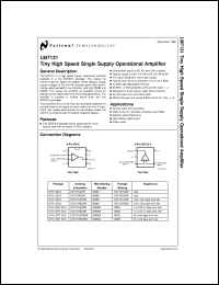 LM7131ACM datasheet: Tiny High Speed Single Supply Operational Amplifier LM7131ACM