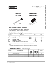 MMBT5088 datasheet:   NPN General Purpose Amplifier MMBT5088
