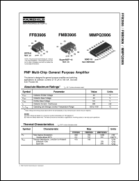 MMPQ3906 datasheet:  PNP Multi-Chip General Purpose Amplifier MMPQ3906