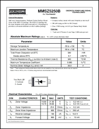 MMSZ5250B datasheet:  SOD123  Zener MMSZ5250B