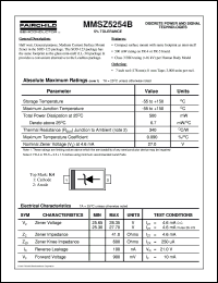 MMSZ5254B datasheet:  SOD123  Zener MMSZ5254B