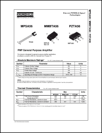 MPSA56 datasheet:  PNP General Purpose Amplifier MPSA56
