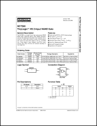 NC7S00M5 datasheet:  TinyLogic HS 2-Input NAND Gate NC7S00M5