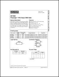 NC7S08M5X datasheet:  TinyLogic HS 2-Input AND Gate NC7S08M5X