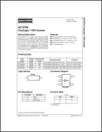 NC7ST04M5X datasheet:  TinyLogic HST Inverter NC7ST04M5X