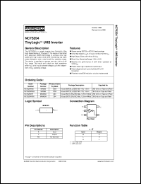 NC7SZ04M5X datasheet:  TinyLogic UHS Inverter NC7SZ04M5X