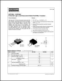 NDB7060L datasheet:  N-Channel Enhancement Mode Field Effect Transistor [Obsolete] NDB7060L