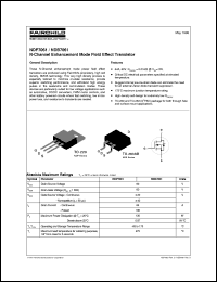 NDB7061 datasheet:  N-Channel Enhancement Mode Field Effect Transistor [Obsolete] NDB7061