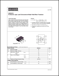 NDC631N datasheet:  N-Channel Logic Level Enhancement Mode Field Effect Transistor NDC631N