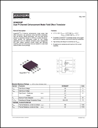 NDH8304P datasheet:  Dual P-Channel Enhancement Mode Field Effect Transistor NDH8304P