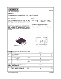 NDH831N datasheet:  N-Channel Enhancement Mode Field Effect Transistor [Not recommended for new designs] NDH831N