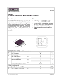 NDH834P datasheet:   P-Channel Enhancement Mode Field Effect Transistor [Not recommended for new designs] NDH834P