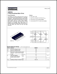 NDM3001 datasheet:  3 Phase Brushless Motor Driver NDM3001