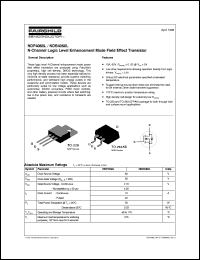 NDP4060L datasheet:  N-Channel Logic Level Enhancement Mode Field Effect Transistor NDP4060L