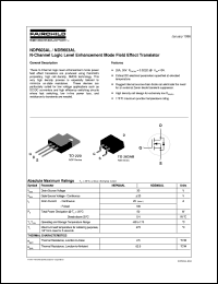 NDP603AL datasheet:  N-Channel Logic Level Enhancement Mode Field Effect Transistor NDP603AL