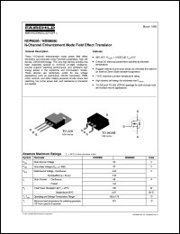 NDP6050 datasheet:  N-Channel Enhancement Mode Field Effect Transistor [Life-time buy] NDP6050