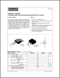 NDP6050L datasheet:  N-Channel Logic Level Enhancement Mode Field Effect Transistor [Obsolete] NDP6050L