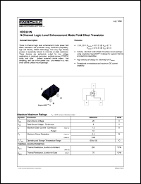 NDS331N datasheet:  N-Channel Logic Level Enhancement Mode Field Effect Transistor NDS331N