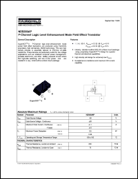 NDS356AP datasheet:  P-Channel Logic Level Enhancement Mode Field Effect Transistor NDS356AP