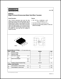 NDS8434 datasheet:  Single P-Channel Enhancement Mode Field Effect Transistor NDS8434