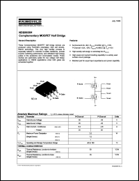 NDS8858H datasheet:  Complementary MOSFET Half Bridge NDS8858H