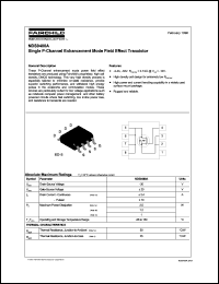 NDS9400A datasheet:   Single P-Channel Enhancement Mode Field Effect Transistor NDS9400A