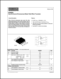 NDS9936 datasheet:  Dual N-Channel Enhancement Mode Field Effect Transistor [Not recommended for new designs] NDS9936