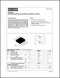 NDS9956A datasheet:  Dual N-Channel Enhancement Mode Field Effect Transistor NDS9956A