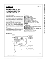 NM24C02UFM8X datasheet:  2K-bit Serial EEPROM 2-Wire Bus Interface NM24C02UFM8X