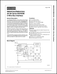 NM24C02UM8 datasheet:  2K-bit Serial EEPROM 2-Wire Bus Interface NM24C02UM8