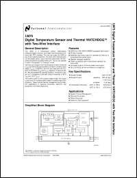 LM75CIMM-3 datasheet: Digital Temperature Sensor and Thermal WATCHDOG with Two-Wire Interface LM75CIMM-3