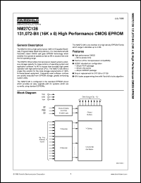NM27C128Q250 datasheet:  131,072-Bit (16K x 8) High Performance CMOS EPROM NM27C128Q250