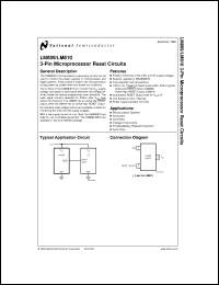 LM809M3X-2.63 datasheet: 3-Pin Microprocessor Reset Circuits LM809M3X-2.63