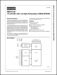 NM27C128VE200 datasheet:  131,072-Bit (16K x 8) High Performance CMOS EPROM NM27C128VE200