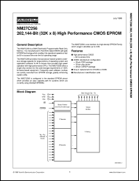 NM27C256QE250 datasheet:  256K-Bit (32K x 8) High Performance CMOS EPROM NM27C256QE250