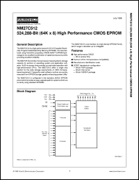 NM27C512Q100 datasheet:  524,288-Bit (64K x 8) High Performance CMOS EPROM NM27C512Q100