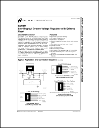 LM9071S datasheet: Low-Dropout System Voltage Regulator with Delayed Rest LM9071S